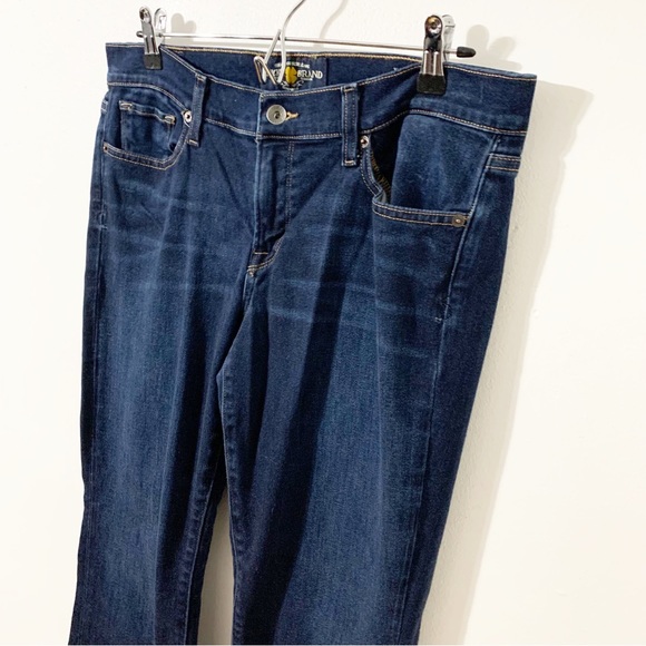 Lucky Brand Dark Wash Charlie Baby Boot Denim Jeans Five Pocket Styling Mid Rise - Picture 2 of 15